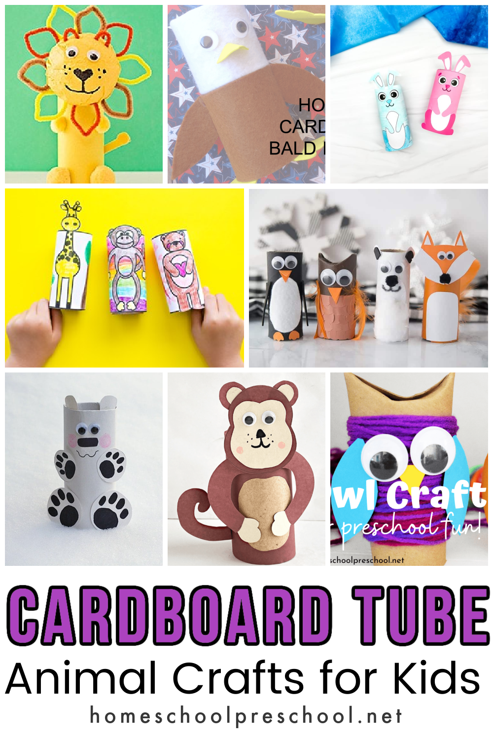 toilet-paper-roll-animals Cardboard Tube Animals