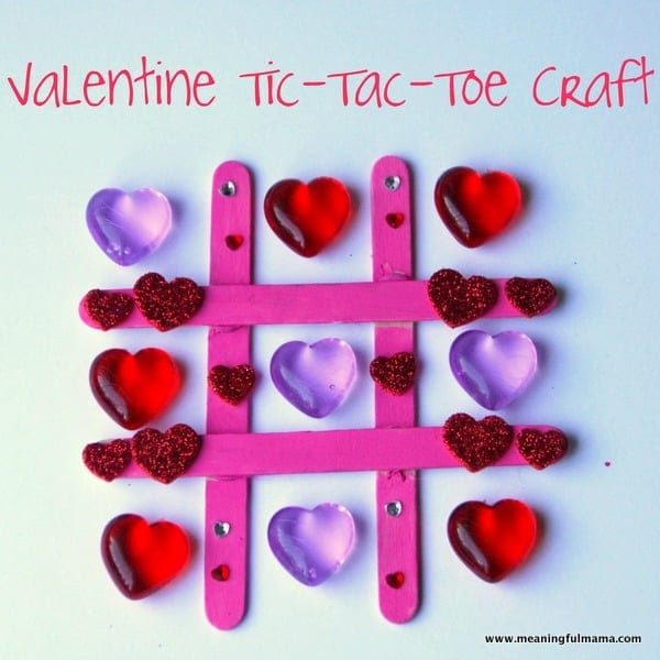 1-Valentine-Tic-Tac-Toe-Craft-0381 Educational Valentines Activities for Toddlers and Preschoolers