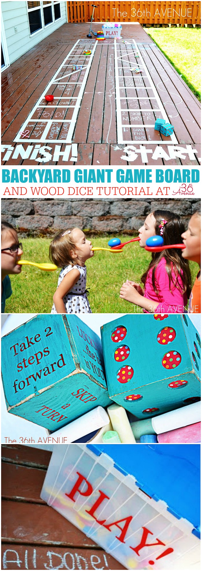 Backyard-Giant-Game-board-at-the36thavenue.com_ Summer Learning Activities for Preschool