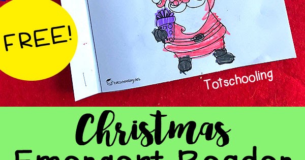 Christmas-Emergent-Reader Santa Printables for Kids