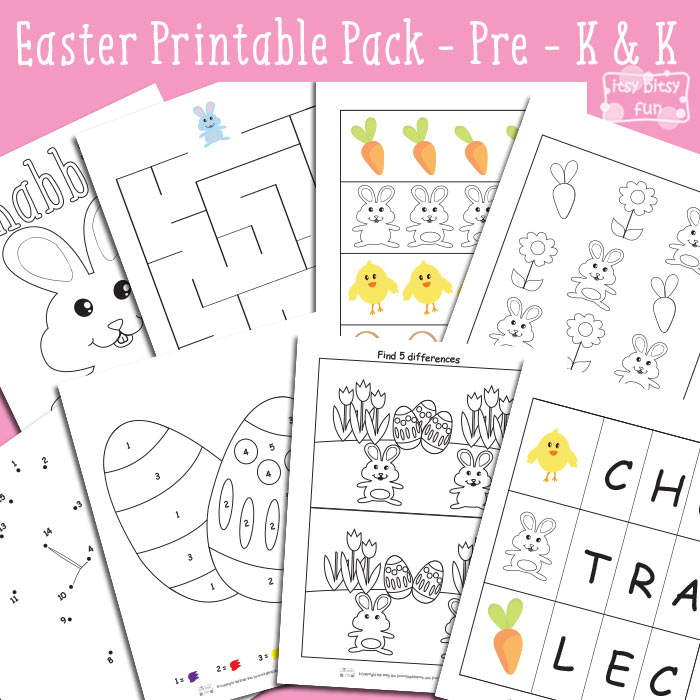 Easter-Printable-Worksheets-for-Kindergarten-and-Preschool Free Easter Printables