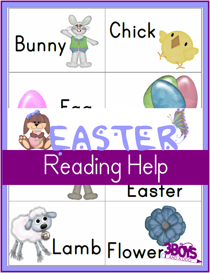 Easter-Reading-Flashcards Free Easter Printables
