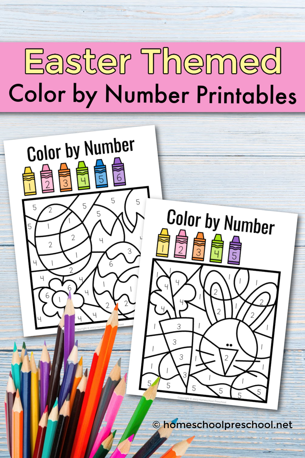 Ester-Color-by-Number-Printable Easter Color by Number Printable