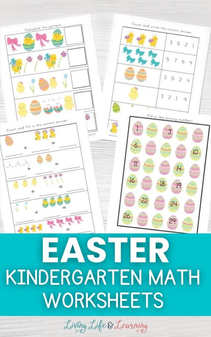 FEATURED-Easter-Kindergarten-Math-Worksheets-735x1176 Free Easter Printables