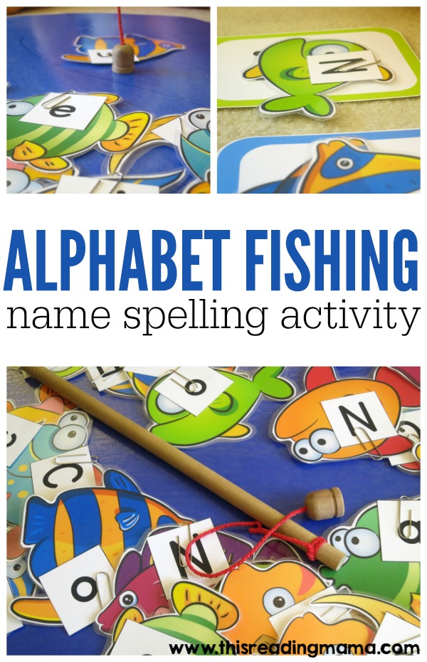 FREE-Alphabet-Fishing-A-Name-Spelling-Activity-This-Reading-Mama Summer Learning Activities for Preschool