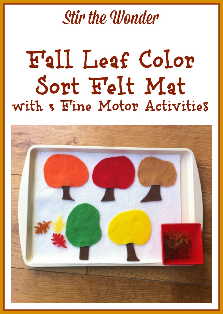 Fall-Leaf-Color Leaf-Themed Fine Motor Activities for Preschoolers