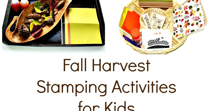 Fall2BHarvest2BStamping2BActivities2Bfor2BKids Leaf-Themed Fine Motor Activities for Preschoolers