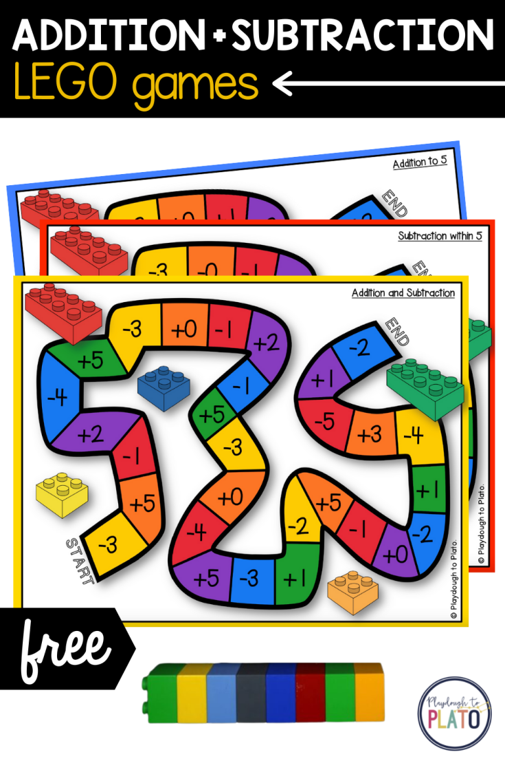 LEGO-Addition-and-Subtraction-735x1103 20 Amazing LEGO Math Ideas for Early Learners