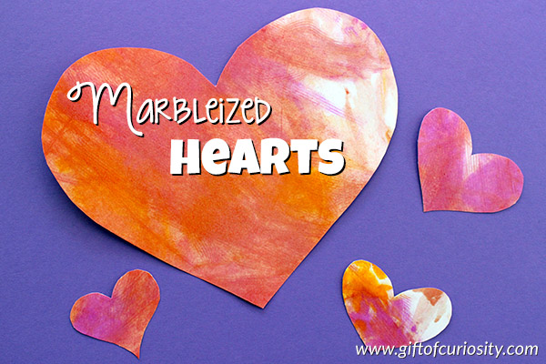 Marbleized-hearts-Valentine-craft-6 24 Kid-Friendly Crafts for Valentines Day