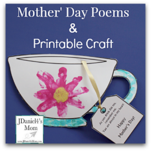 Mothers-Day-Poems-and-Printable-Teacup-Craft-featured Mothers Day Crafts Kids Can Make for Mom