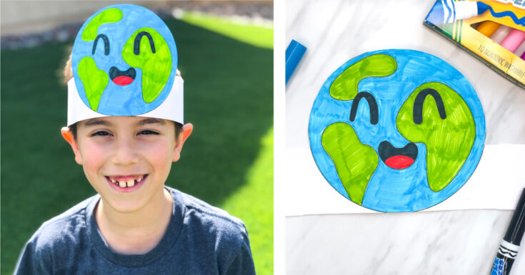 earth-day-headband-free-printable-image-FB-735x386 Earth Day Worksheets for Preschoolers