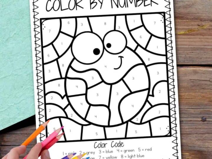 Image for Earth Day Color by Number Worksheets