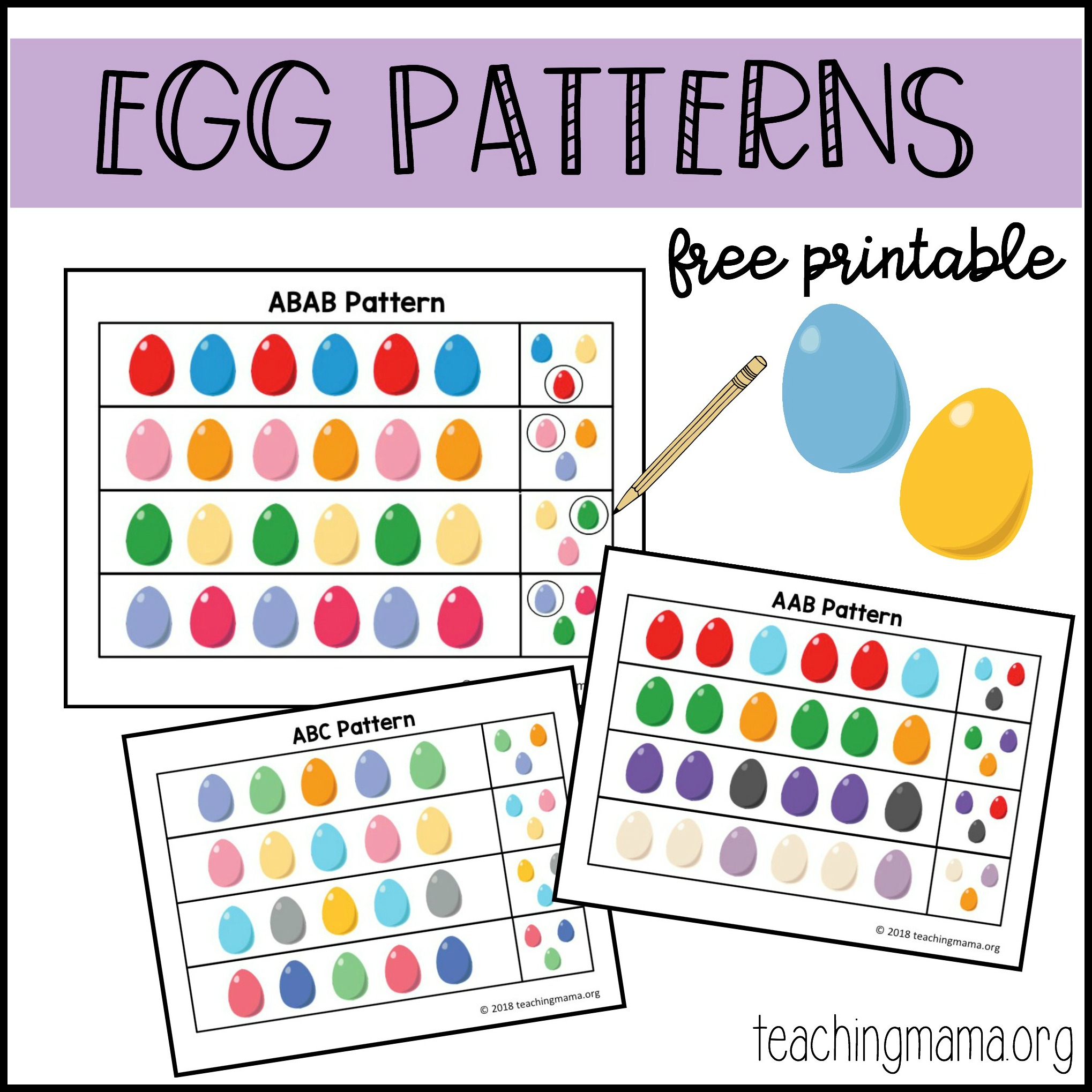 egg-Patterns-square Free Easter Printables