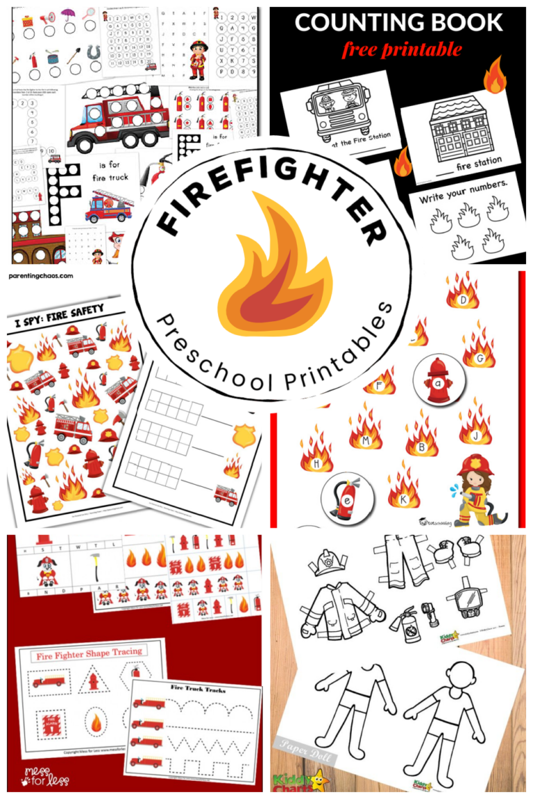 Free Firefighter Printables
