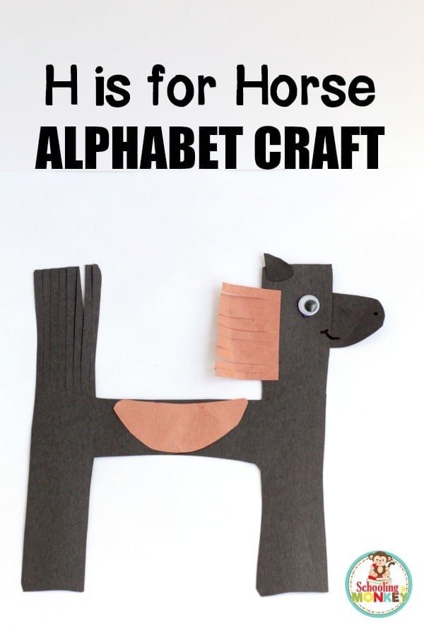 h-is-for-horse-pin 12 Delightful Horse Crafts for Kids of All Ages