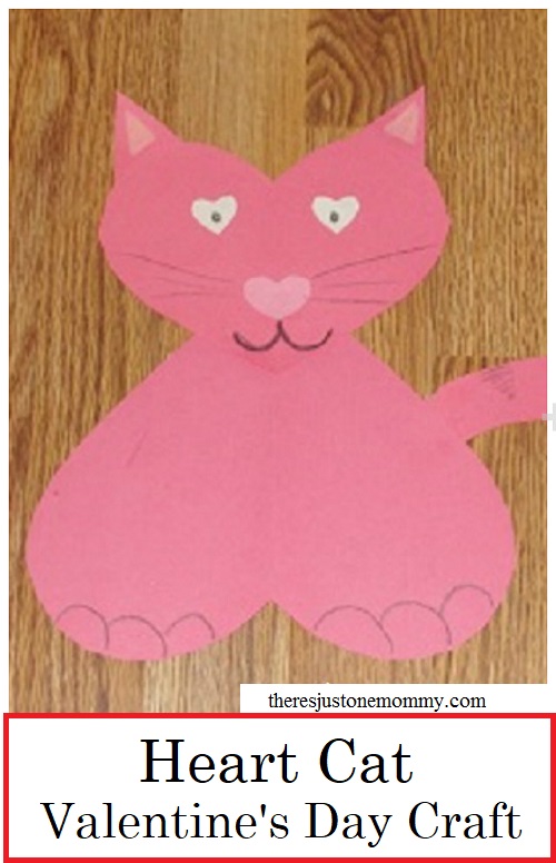 heart-cat-craft 24 Kid-Friendly Crafts for Valentines Day