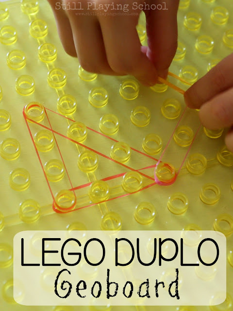 lego-duplo-geoboard 20 Amazing LEGO Math Ideas for Early Learners