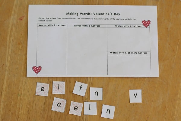 letters-cut-out 22 Printable Valentines Worksheets for Kids