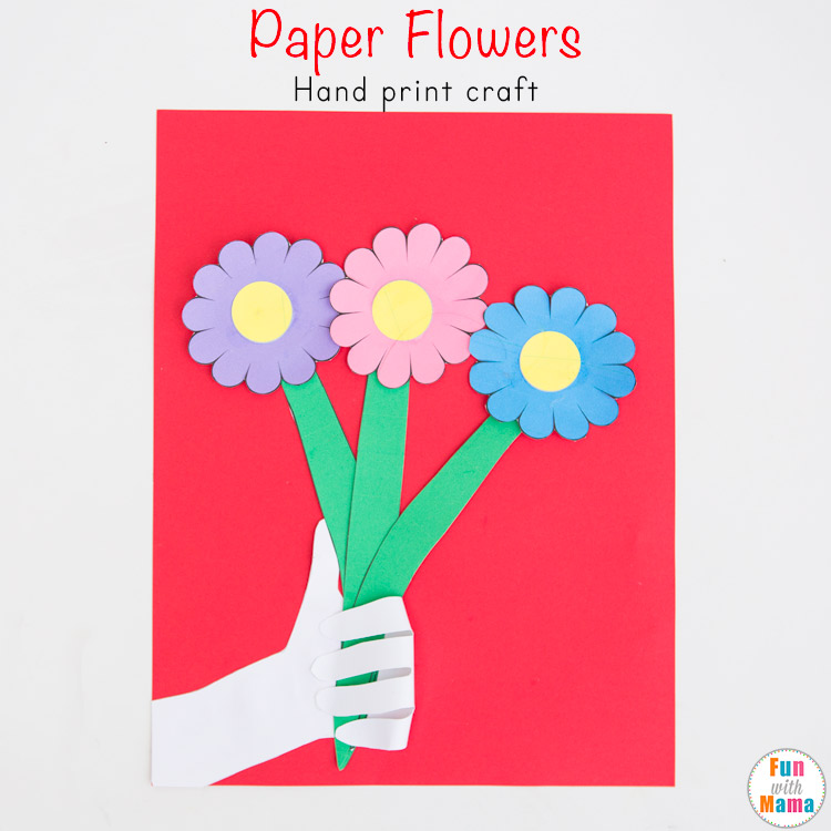 paper-flowers-for-kids Mothers Day Crafts Kids Can Make for Mom