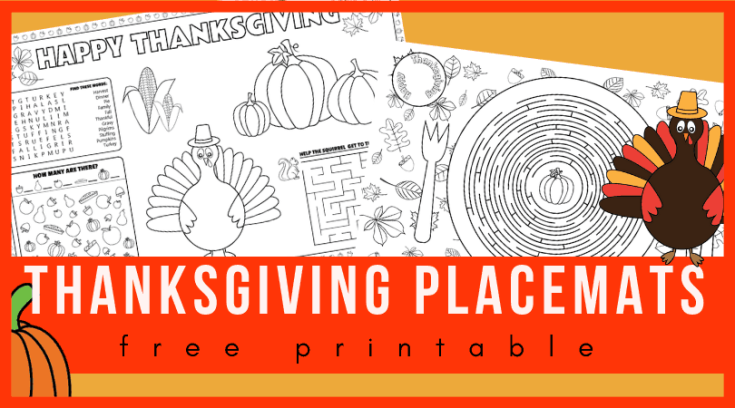 printable-thanksgiving-placemats-735x408 Thanksgiving Printables for Preschoolers
