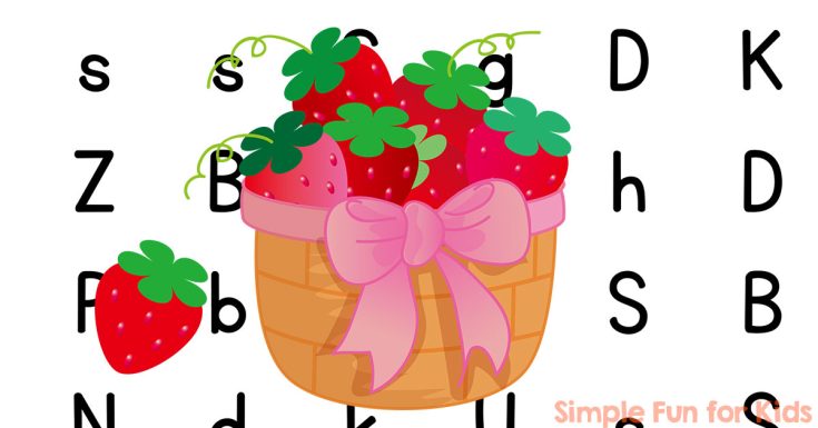 s-is-for-strawberry-letter-maze-printable-title-fb-735x385 22 Strawberry Printable Worksheets for Preschoolers