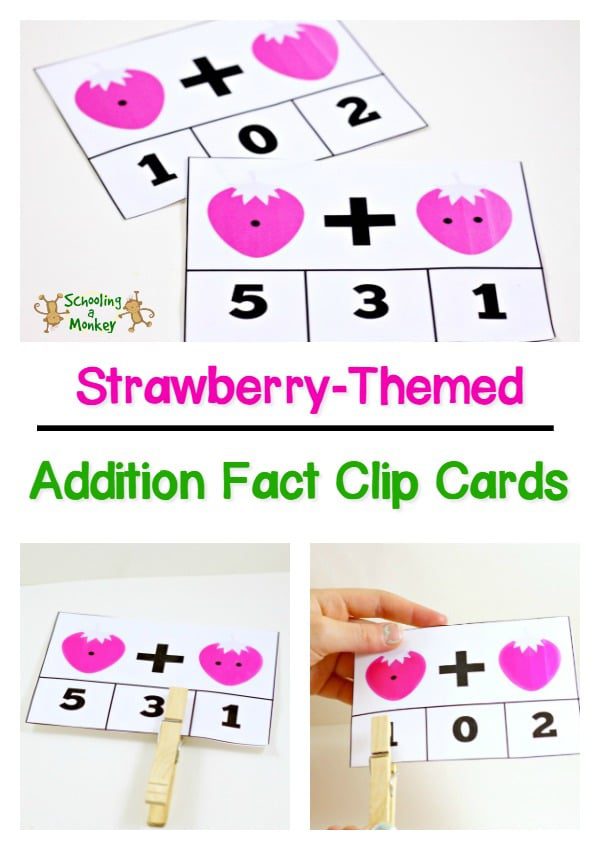 strawberry-math-pin 22 Strawberry Printable Worksheets for Preschoolers