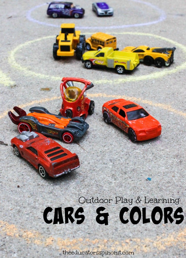 Outdoor-Car-Play-and-Learning-Cars-and-Colors Kindergarten Math Sorting Activities