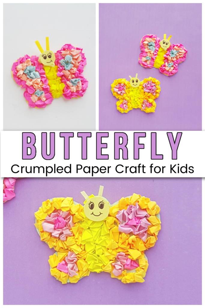 craft-butterfly-683x1024 Tissue Paper Preschool Butterfly Craft