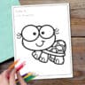 Free Printable Turtle Coloring Pages for Preschoolers