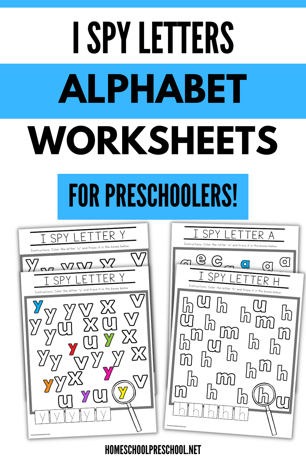 abc-worksheets-for-kindergarten I Spy Letters Alphabet Worksheets