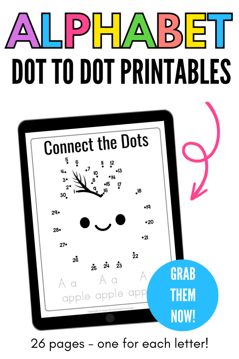 Preschool Dot to Dot Alphabet