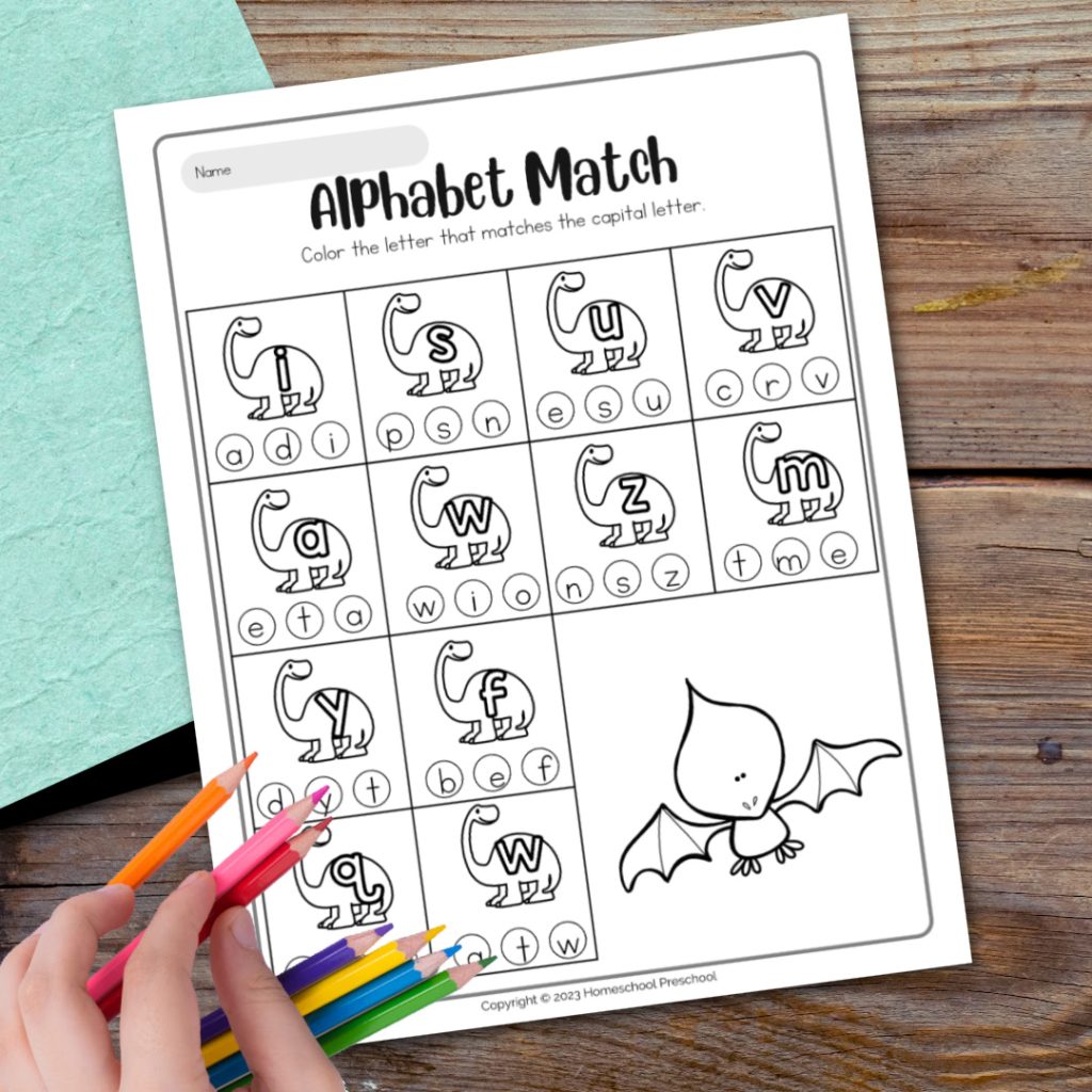 dinosaur-activities-for-preschoolers-1024x1024 Free Dinosaur Alphabet Printables