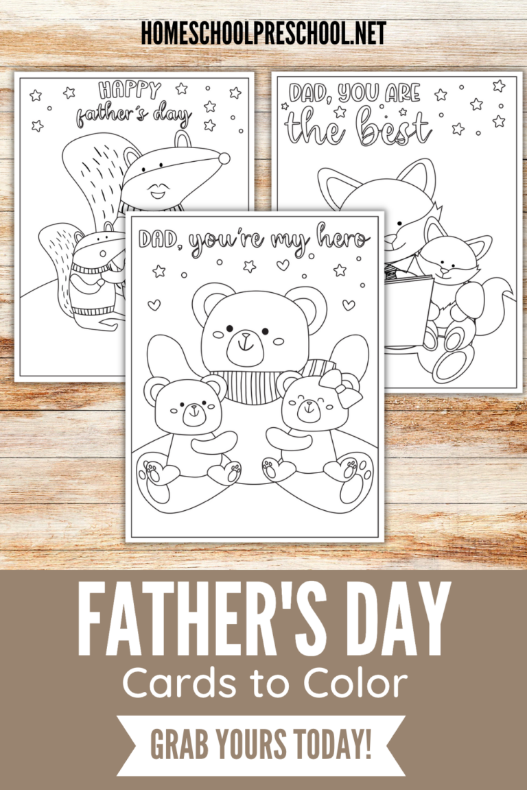 Free Printable Fathers Day Cards to Color
