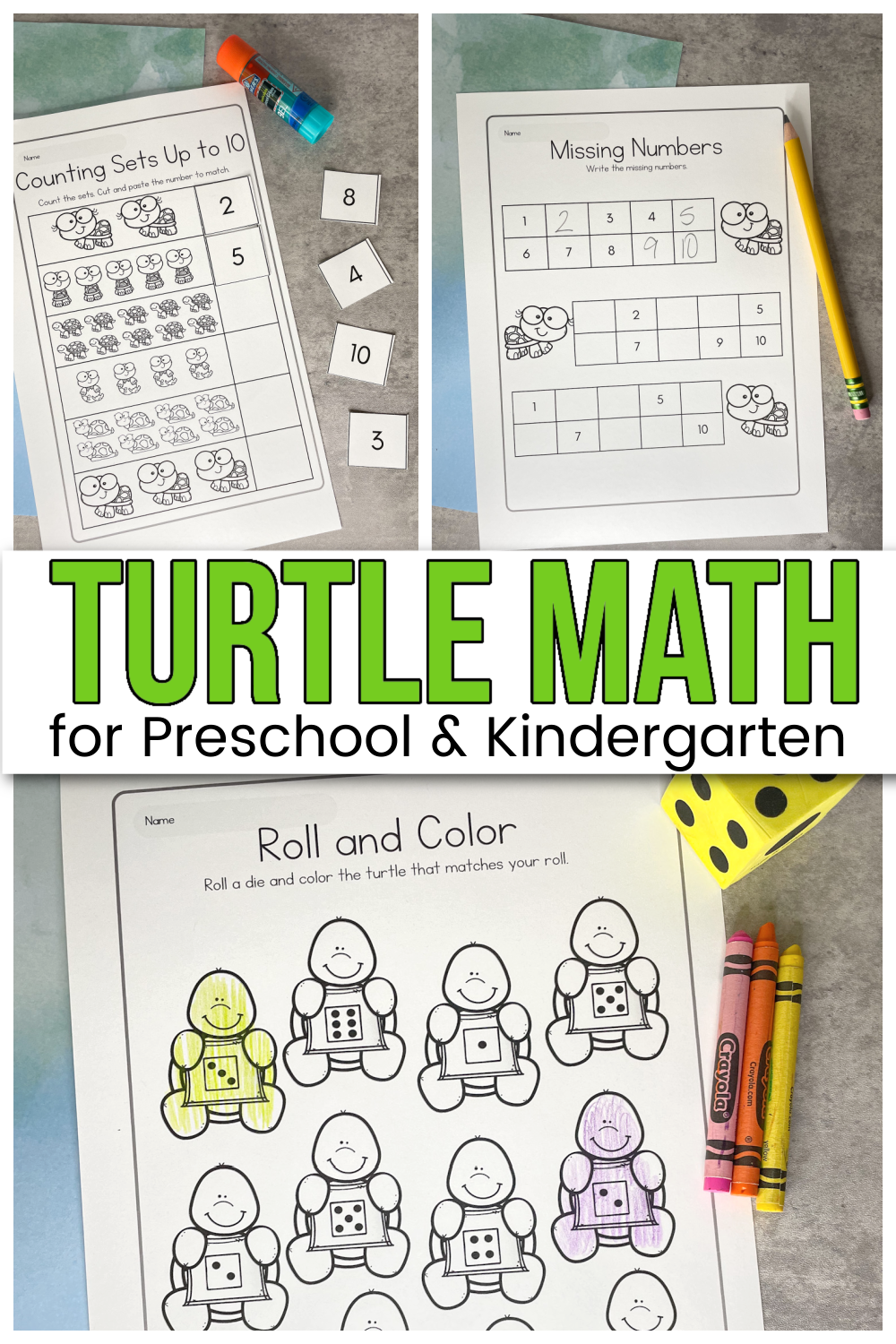 i-like-turtle Turtle Math Worksheets