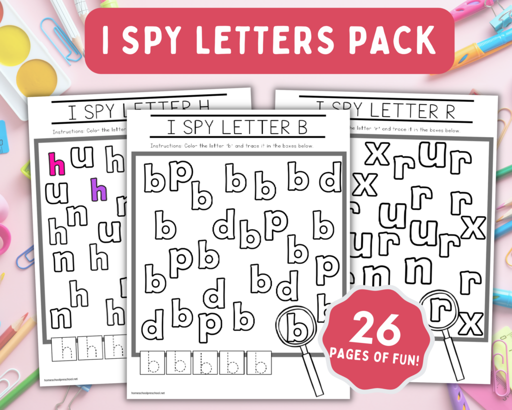 i-spy-letters-1024x819 I Spy Letters Alphabet Worksheets