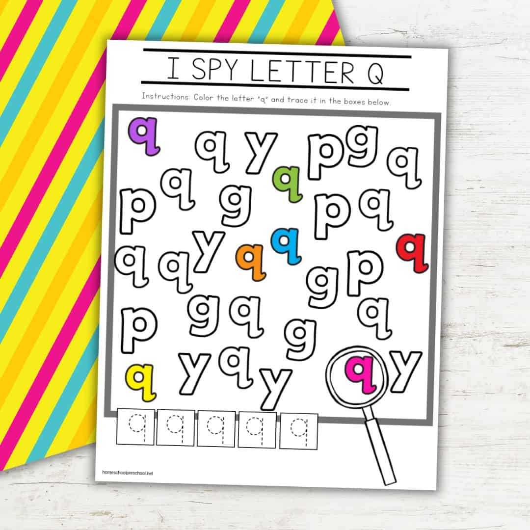 I Spy Letters Worksheets for Preschool and Kindergarten