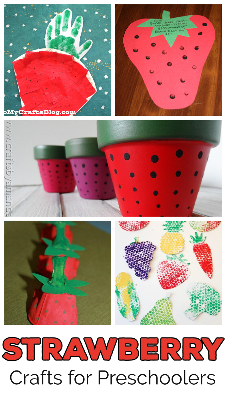 Strawberry Crafts for Preschoolers