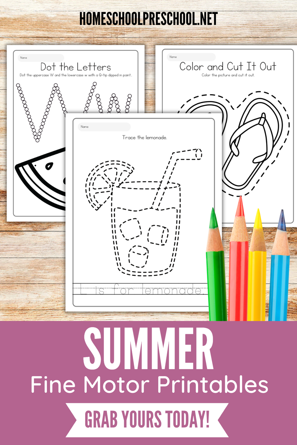 summer-preschool-activities Summer Fine Motor Activities