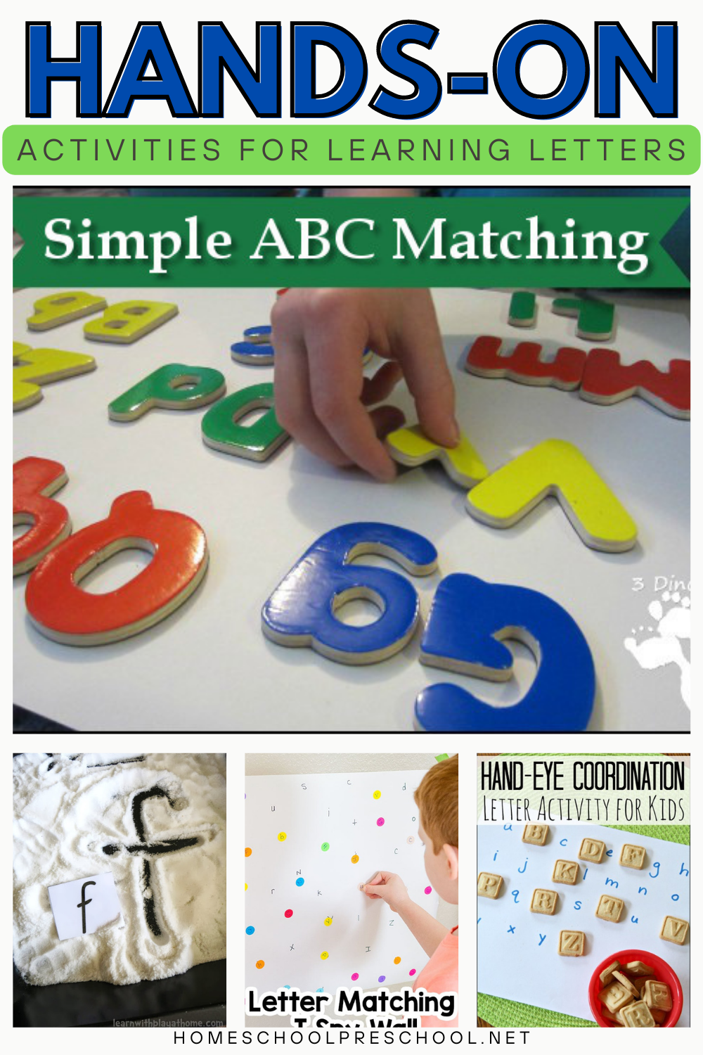 matching-letters-game Hands-On Letter Games for Preschoolers