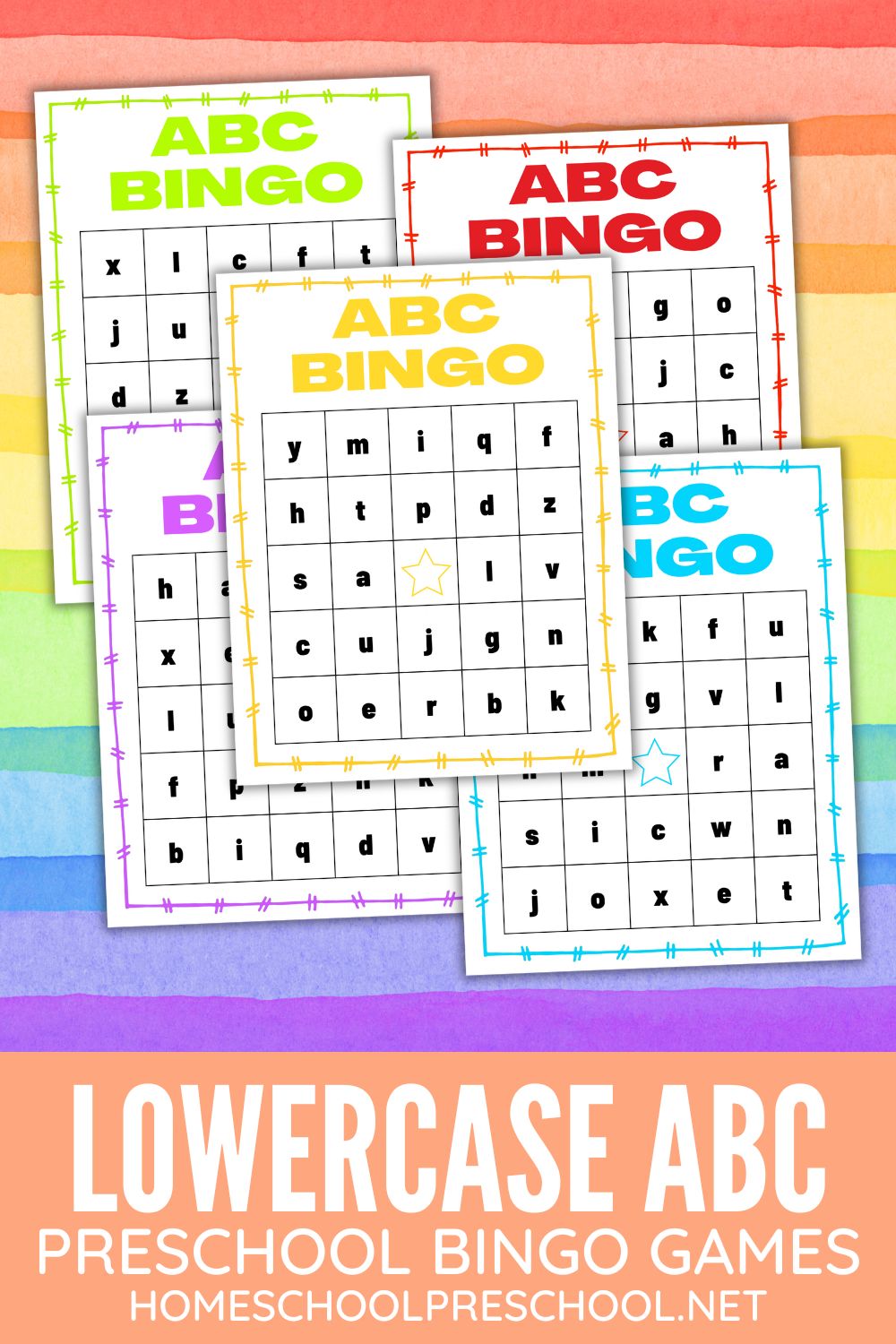 alphabet-bingo-printable Lowercase Alphabet Bingo Printable