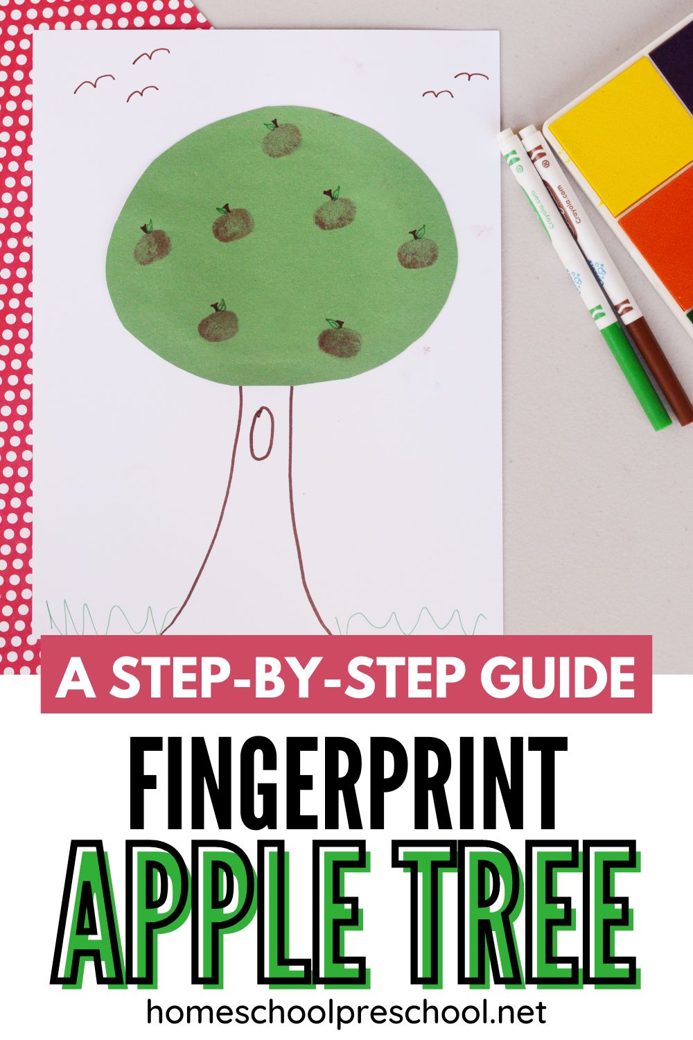 apple-tree-craft-preschool Fingerprint Apple Tree