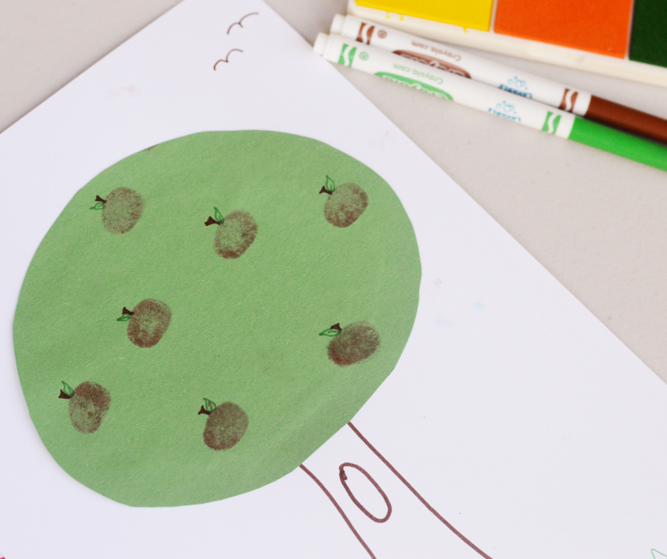 childrens-fingerprint-art Fingerprint Apple Tree