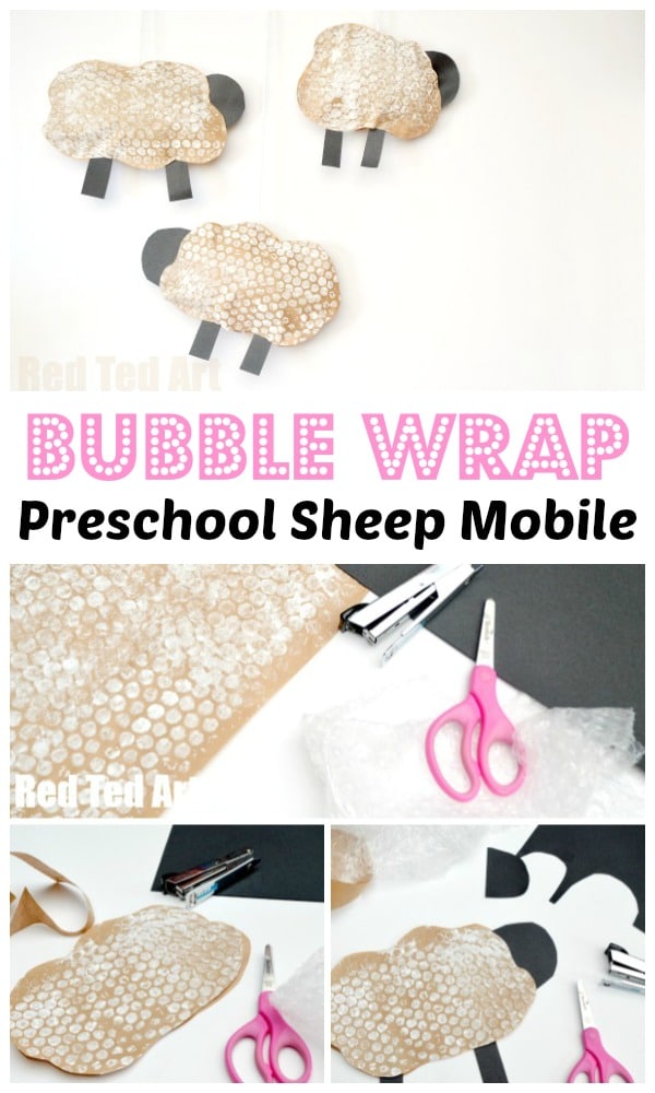 Sheep-Mobile-preschool Baa Baa Black Sheep Activities for Toddlers
