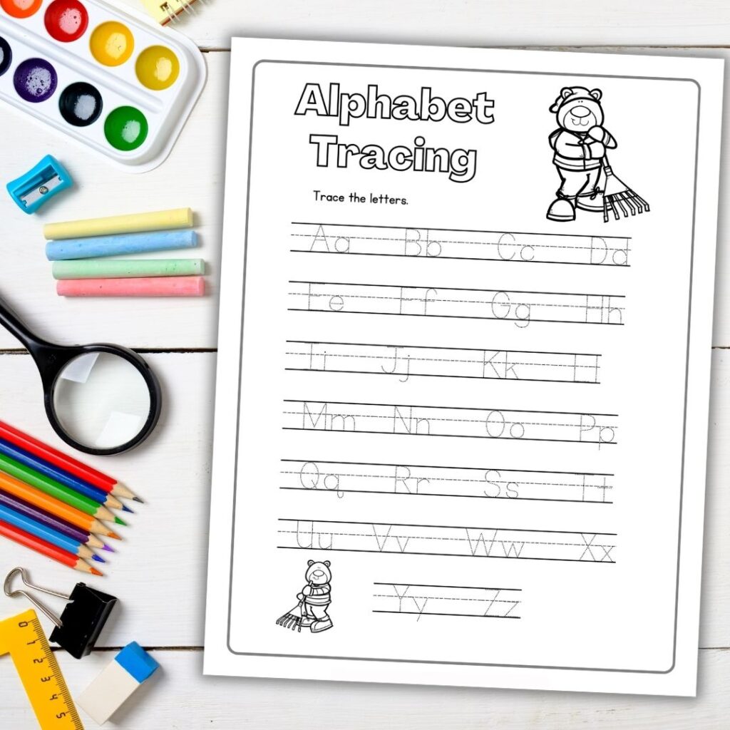 alphabet-practice-worksheets-1024x1024 Alphabet Tracing Worksheet