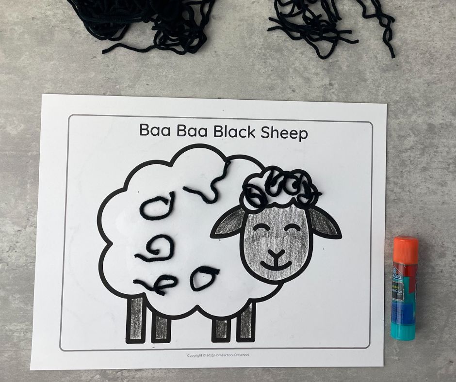 baa-baa-black-sheep Baa Baa Black Sheep Craft for Toddlers