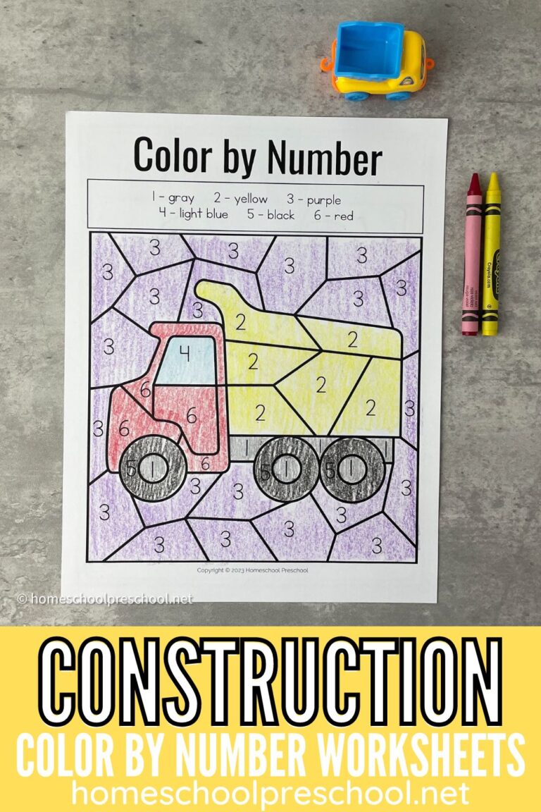 Construction Color by Number