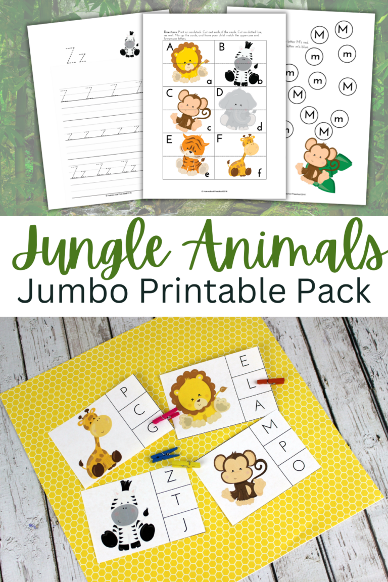 Free Jungle Animal Printables