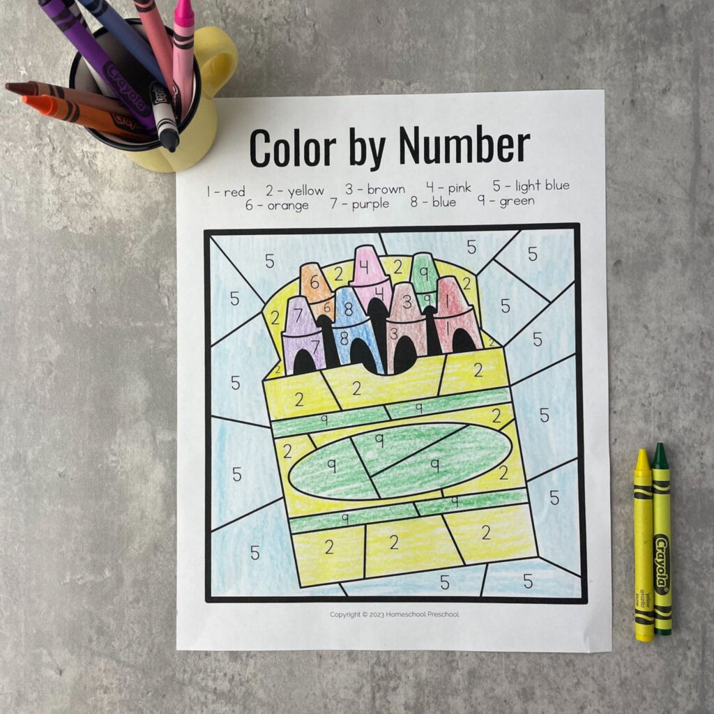 how-to-make-color-by-number-worksheets-1024x1024 Back to School Color by Number