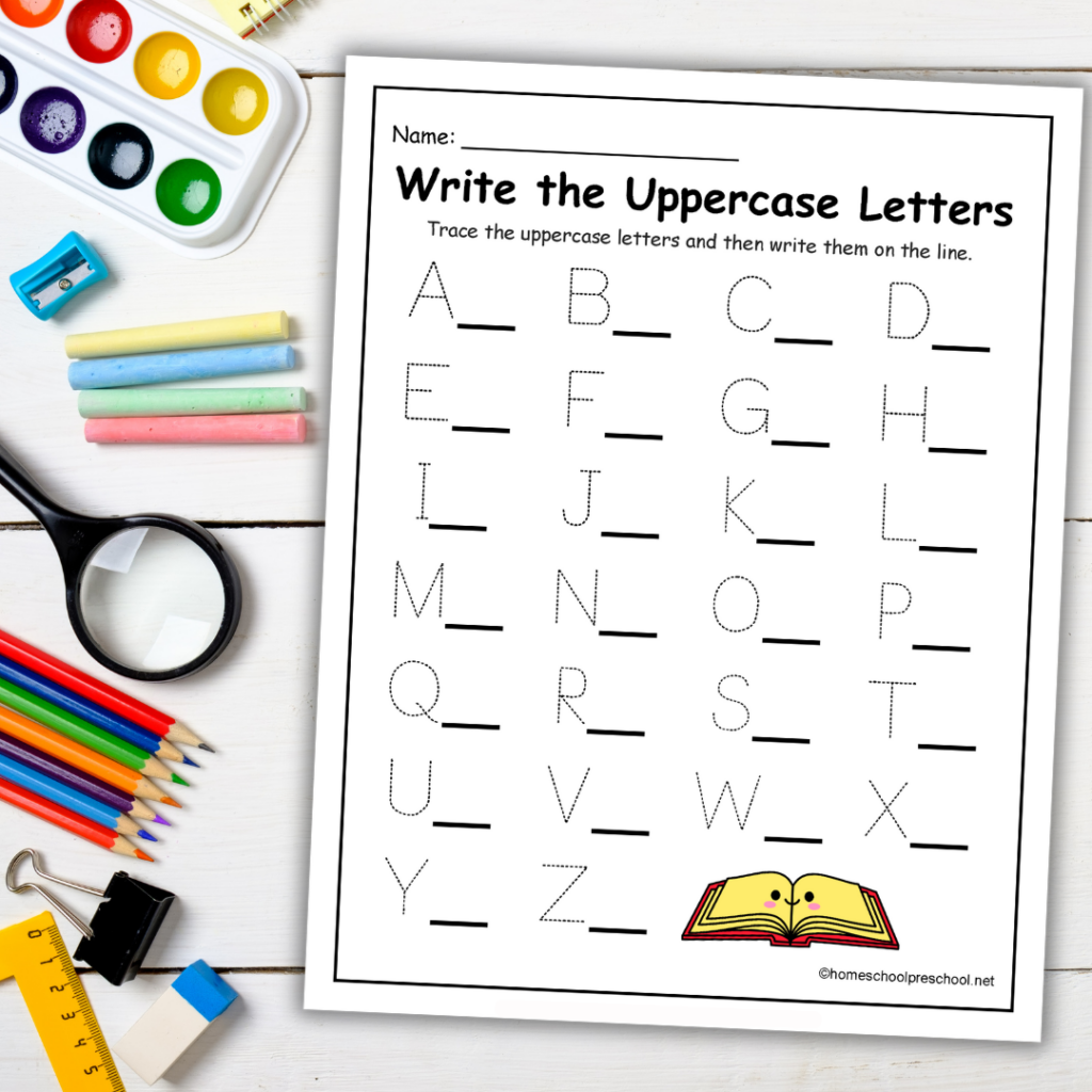 learn-alphabet-for-kids-1024x1024 Trace and Write Alphabet Worksheets