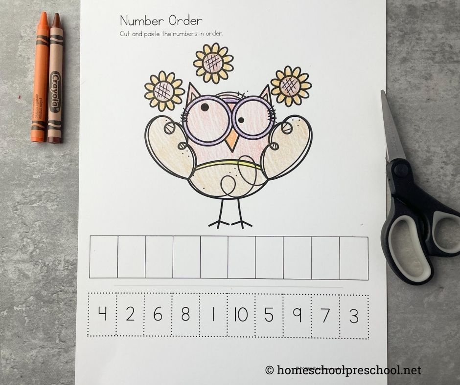 number-sequence-activity Autumn Number Sequence Worksheets